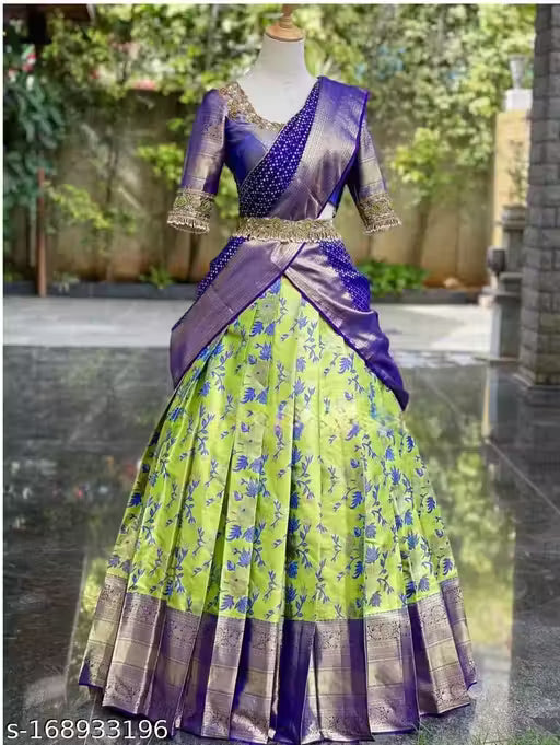Designer Kanjeevaram Silk Lehenga Saree