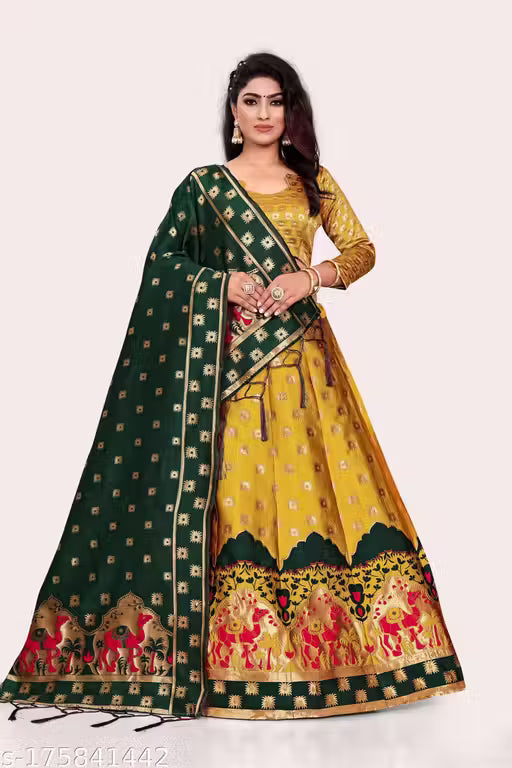 SNEHA CREATION BANARASI LEHENGA CHOLI SET