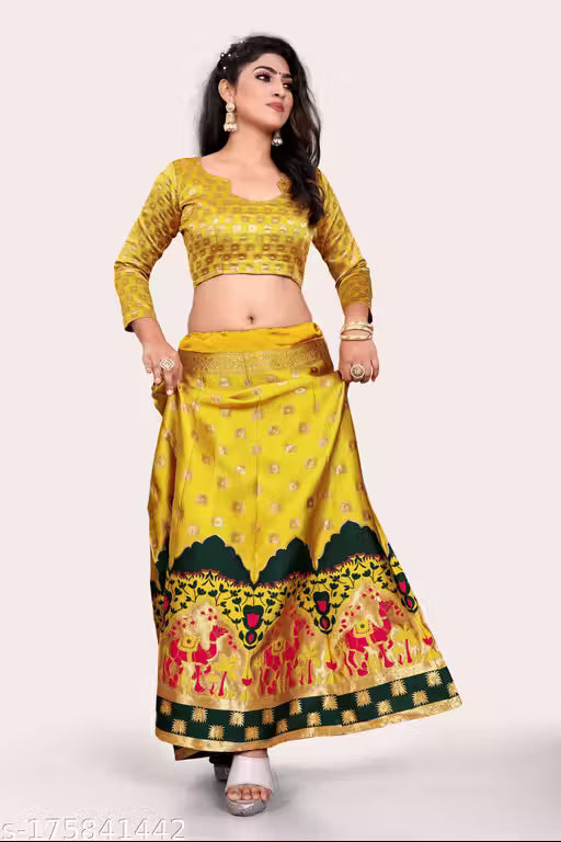 SNEHA CREATION BANARASI LEHENGA CHOLI SET
