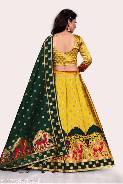 SNEHA CREATION BANARASI LEHENGA CHOLI SET