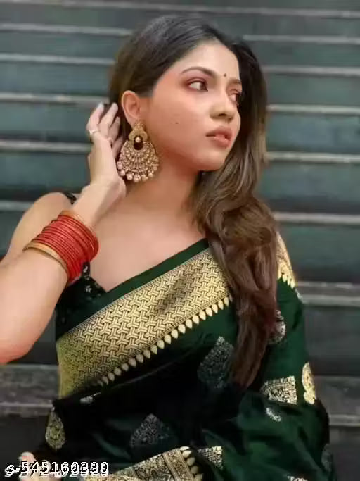 Women Pure Kanjivaram Silk Saree Soft Banarasi Sarees