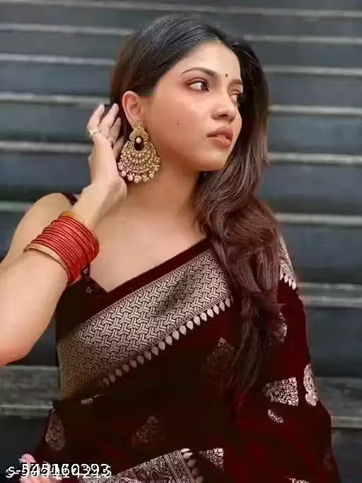 Women Pure Kanjivaram Silk Saree Soft Banarasi Sarees