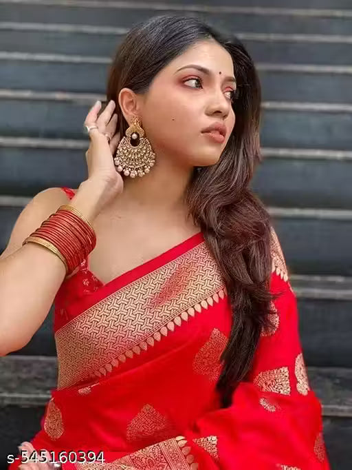 Women Pure Kanjivaram Silk Saree Soft Banarasi Sarees