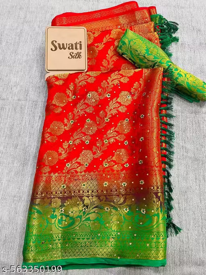 Banarasi Blaton Silk Saree,Partywear saree