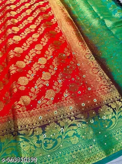 Banarasi Blaton Silk Saree,Partywear saree