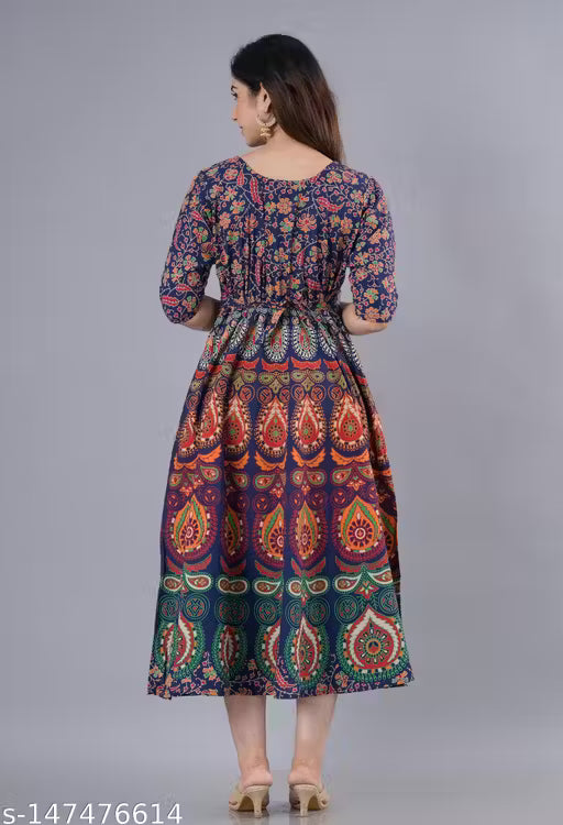 Women's Jaipuri Cotton Printed Kurti
