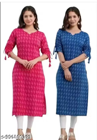 COTTON COMBO KURTI FOR WOMEN