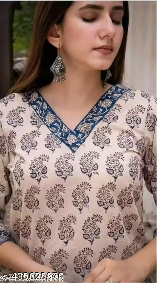Women's(Girls) Cotton Printed Short Kurti Tunic Top Short Kurta