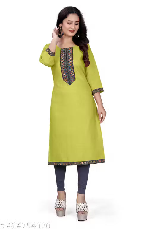 Stylelist kurti with embroidered work