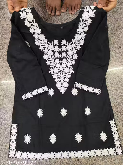 Only Short kurties Embroidery kurtis Ladies wear and Girls Wear pakistani TRENDING KURTIES