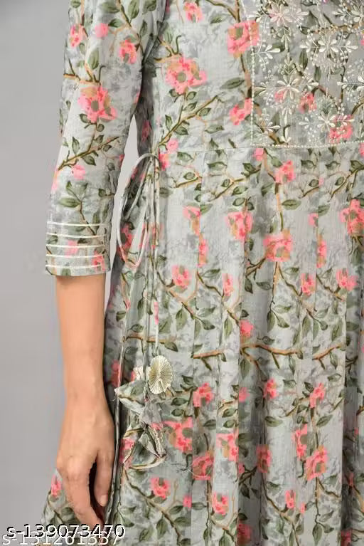 Women's Trendy Fabulous Embroidered Anarkali Kurta With Best Quality Fabric