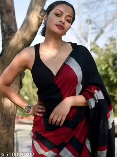 Trending Chack saree with blouse pieces