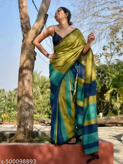Trending Chack saree with blouse pieces