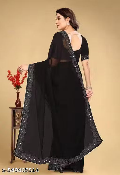Women's georgette handloom sarees