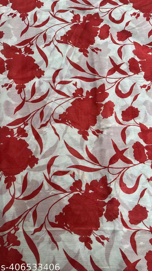 Georgette Printed Saree(With Lace)