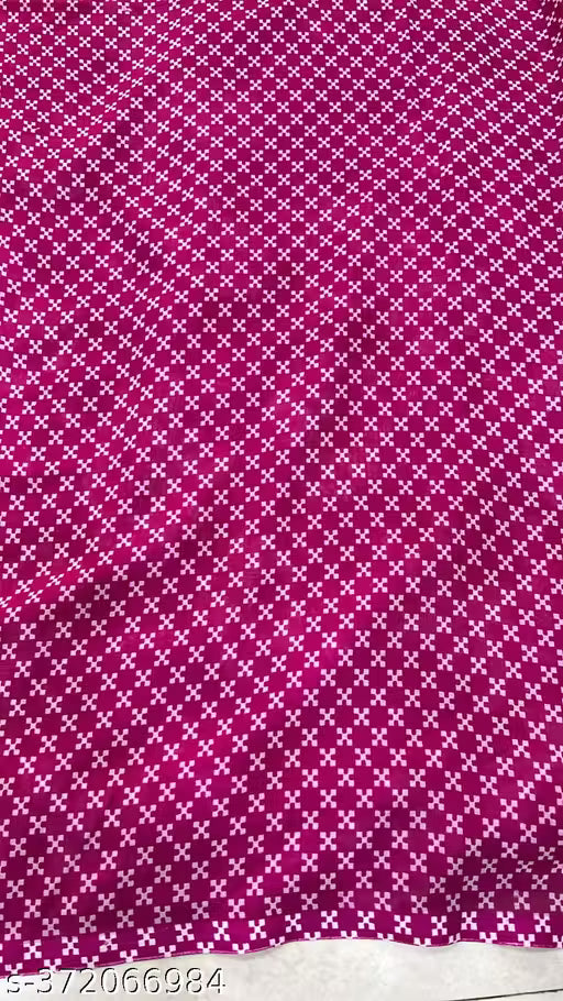 Georgette Printed Saree (With Lace)