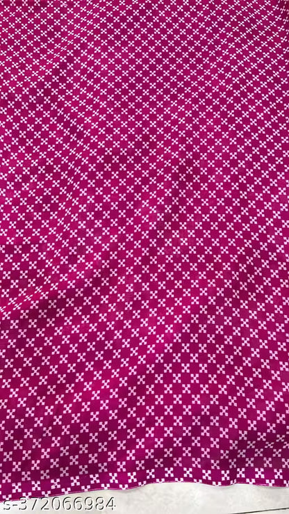 Georgette Printed Saree (With Lace)