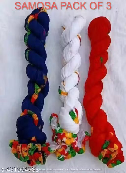 COTTON BLEND DUPPATA PACK OF 3