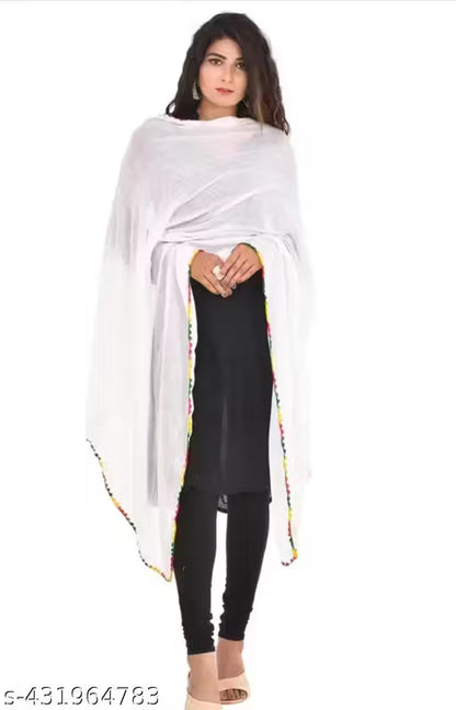 COTTON BLEND DUPPATA PACK OF 3