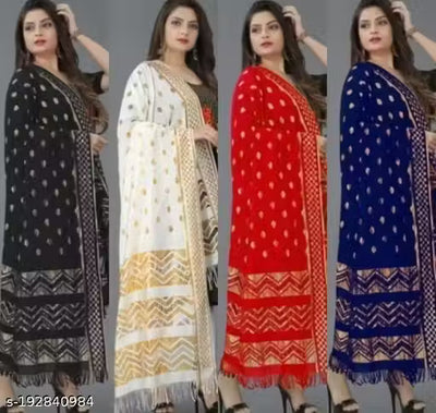 4 PIECE COMBO BANARASI RASHAL DUPATTA