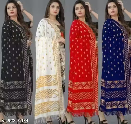 4 PIECE COMBO BANARASI RASHAL DUPATTA