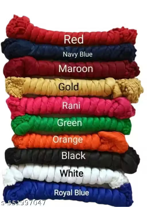 Cotton blend solid duppata II Multicolour duppata II Duppata for women II duppata combo II cotton duppatas II duppata combo II White duppata