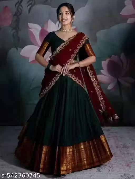 NEW LEHENGHA CHOLI WITH EMBROIDERY DUPATTA