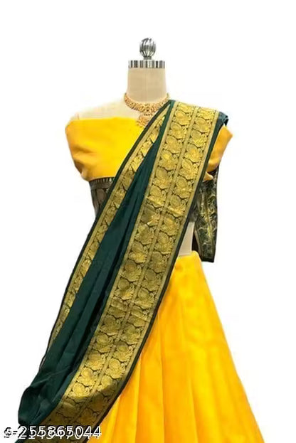 NEW DESIGNED FANCY HALF SAREE LAHENGA