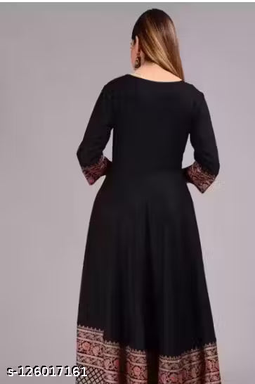 Women Rayon Anarkali Kurti