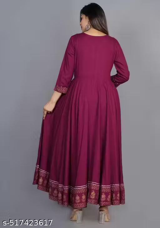 New Anarkali pretty kurti . New Gown , New Fashionable kurti , New heavy full lenth kurti