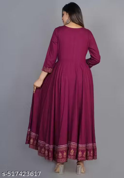 New Anarkali pretty kurti . New Gown , New Fashionable kurti , New heavy full lenth kurti