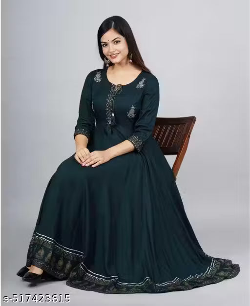New Anarkali pretty kurti . New Gown , New Fashionable kurti , New heavy full lenth kurti