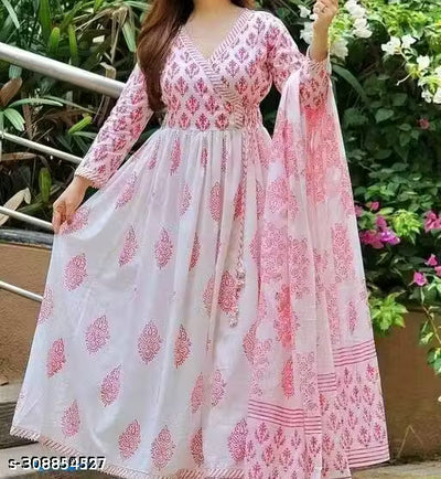 ANARKALI KURTI WITH DUPATTA