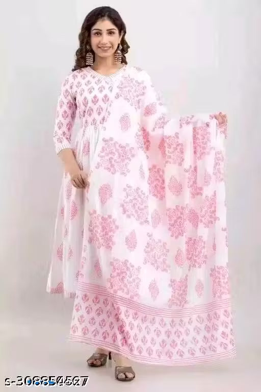 ANARKALI KURTI WITH DUPATTA