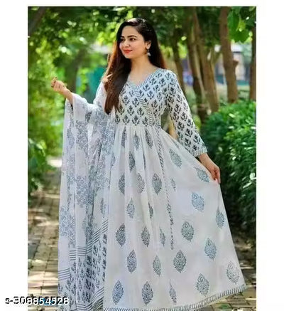 ANARKALI KURTI WITH DUPATTA