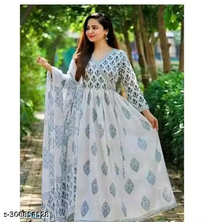 ANARKALI KURTI WITH DUPATTA