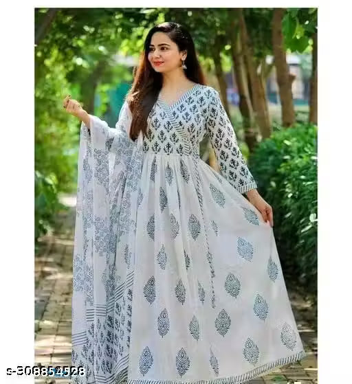 ANARKALI KURTI WITH DUPATTA