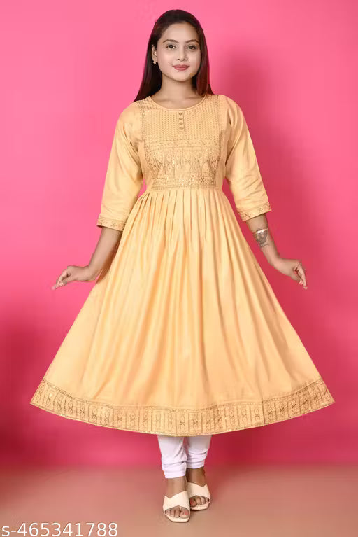 Super stylish and pretty elegant women ethnic kurti