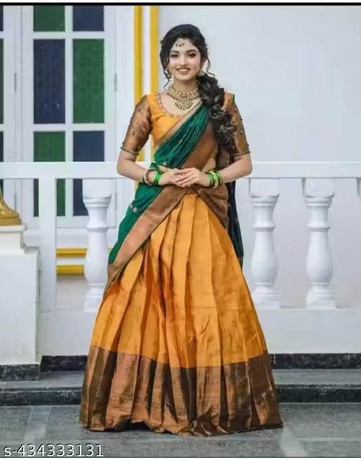 HALF SAREE JECARD LEHANGA