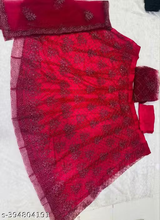 Wondor Chain Cording Lehenga Choli ( Semi Stitched )