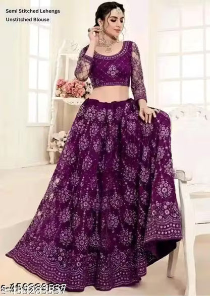 Embroidered Lehenga Choli Set with Dupatta for girls and womens