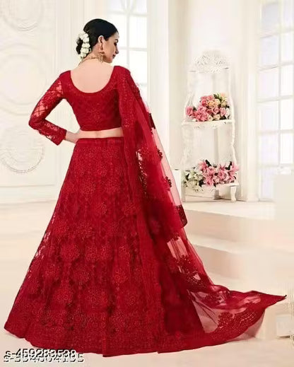 Embroidered Lehenga Choli Set with Dupatta for girls and womens