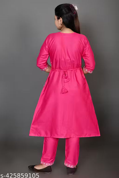 Women stylish and trendy ethnic cotton embroidered kurti